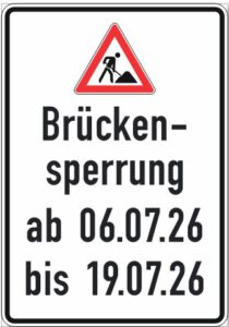 Brückensperrung